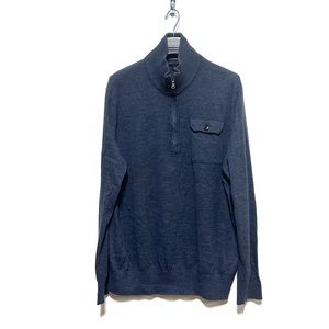 Banana Republic Men’s Half Zippered Navy Blue Pullover Sweatshirt XL